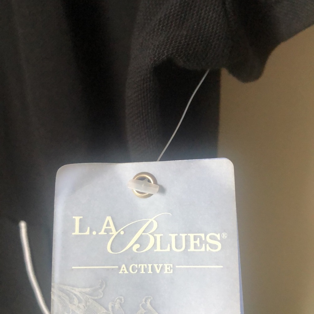 L.A. Blues Hoodie Short Sleeve Active 18/20 Black with White Stripes NWT 🖤🤍🖤 - Picture 7 of 7